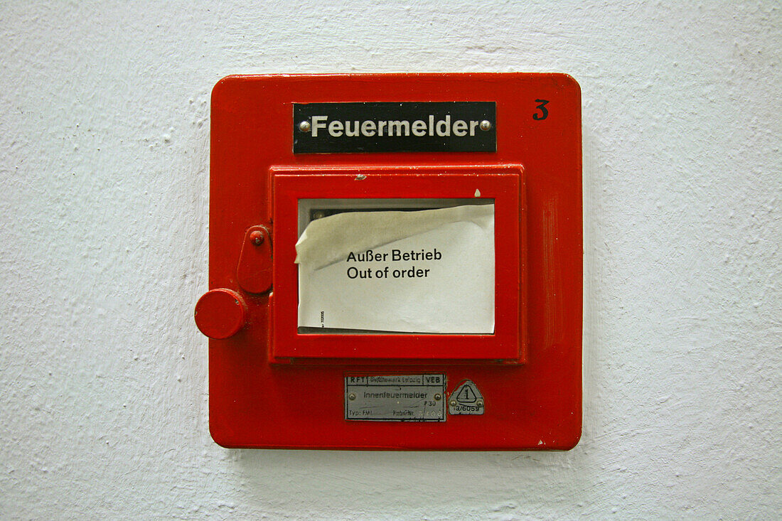 German fire alarm out of order