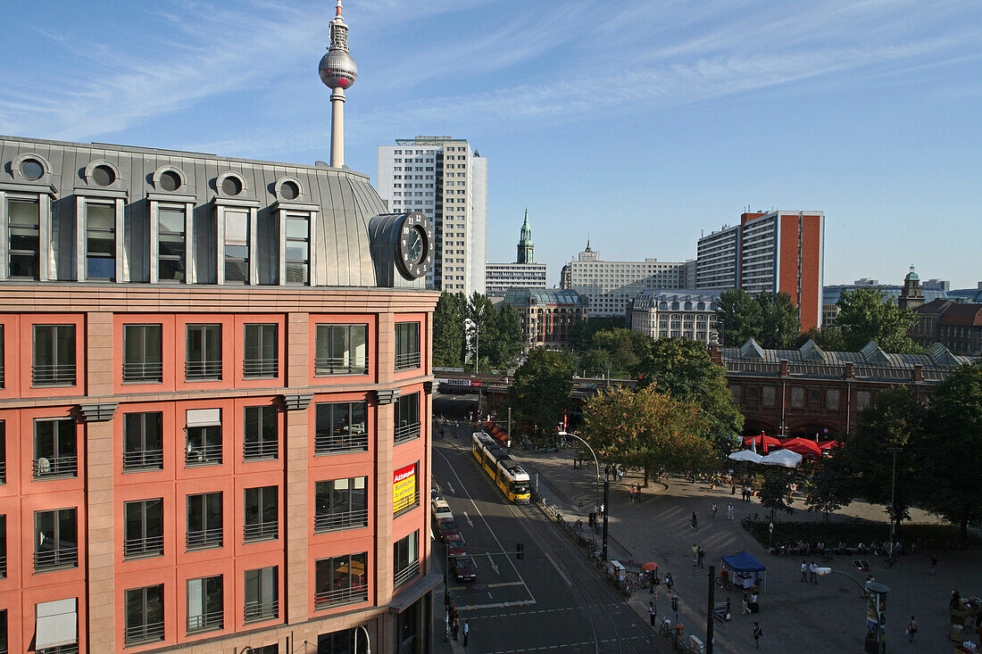 The Hackescher Markt, Hacke Market, end of the Oranienburger Strasse, Berlin