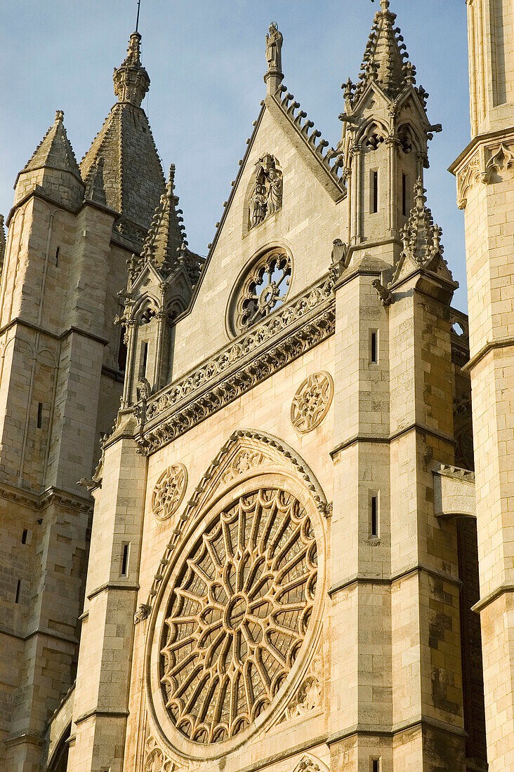 Gothic cathedral, Leon. Castilla-Leon, Spain