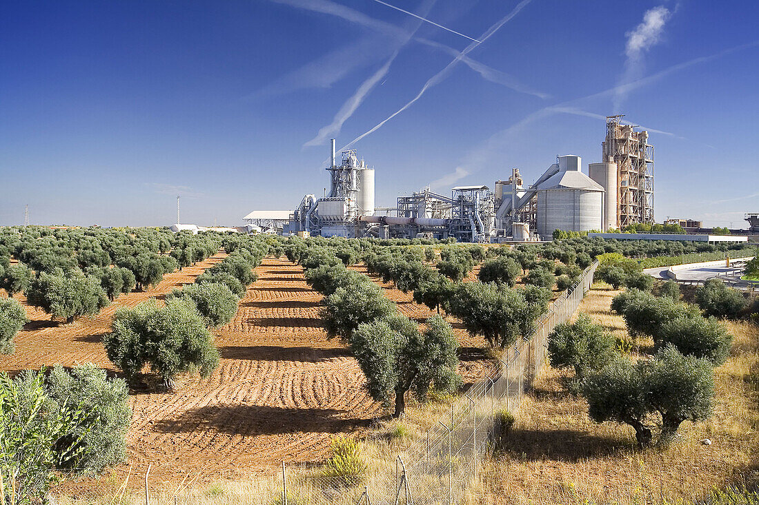 Cement plant. Morata de Tajuña. Madrid. Spain..