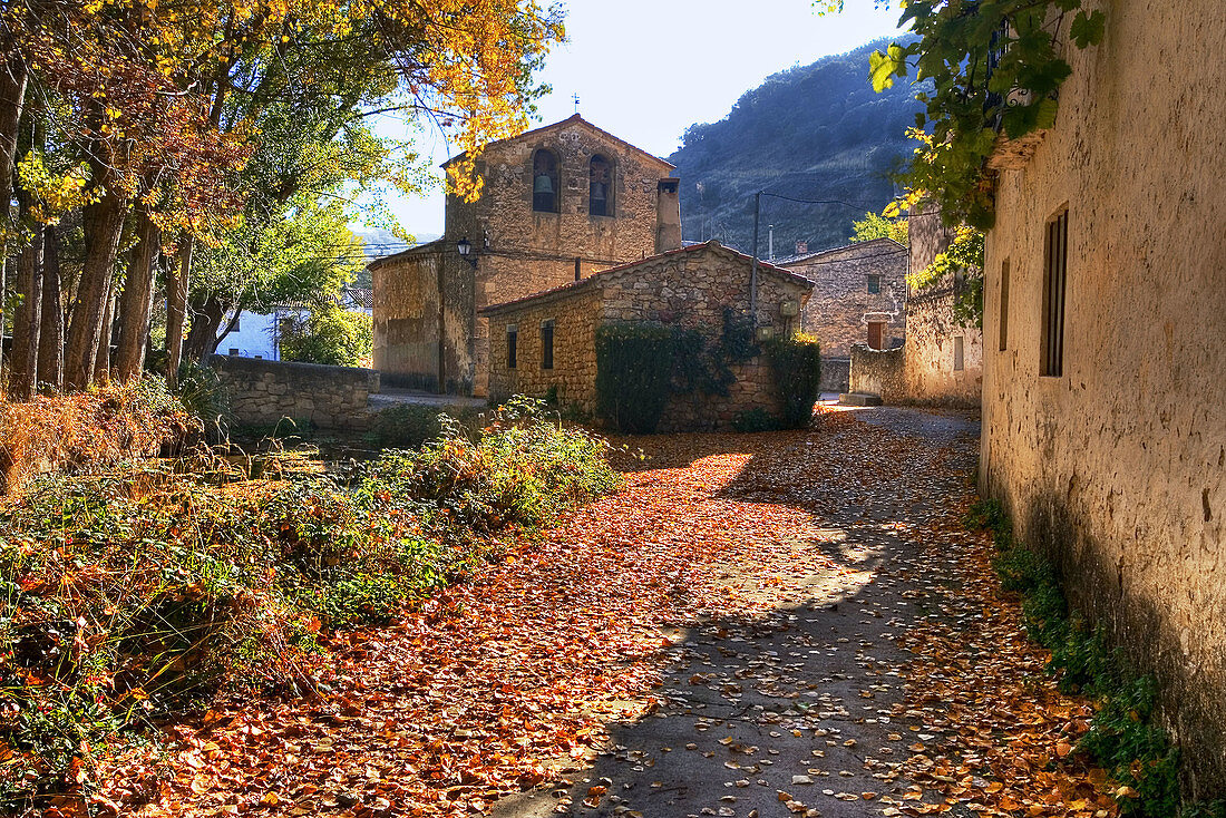 Church, La Cabrera. Guadalajara province, Spain