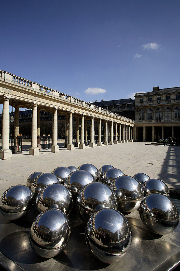 The courtyard of Palais Royal. Paris. France
