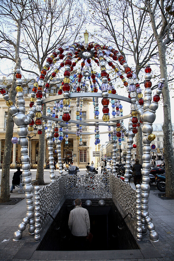 A Metro near Palais Royal. Paris. France