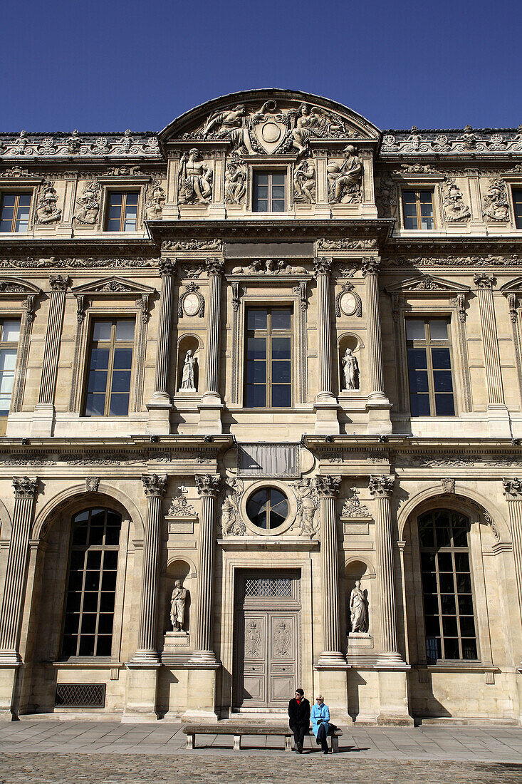 Sully Wing of Musee du Louvre. Paris. France