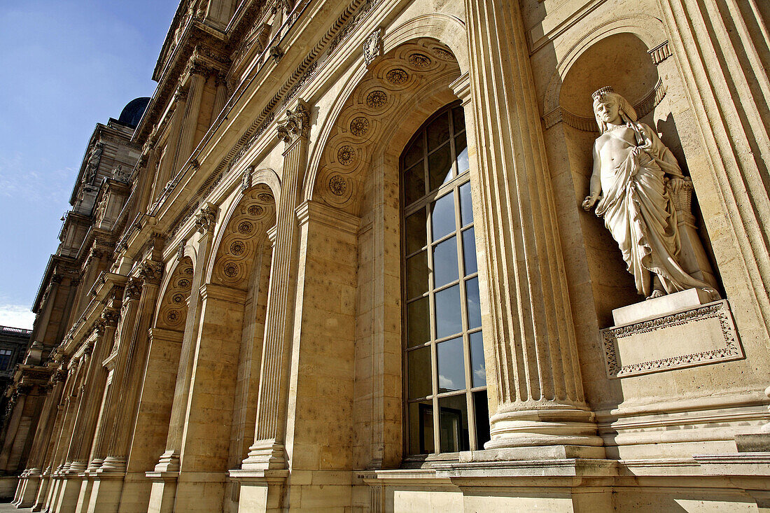 Sully Wing of Musee du Louvre. Paris. France