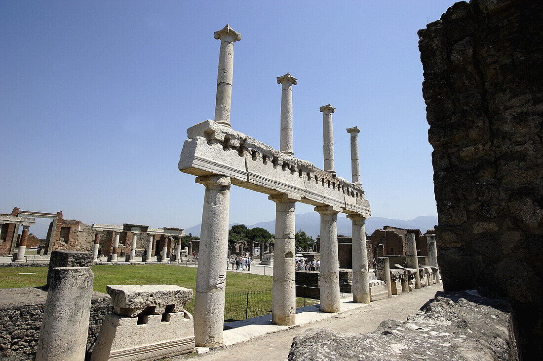 The Forum of Pompei. Campania. Italy