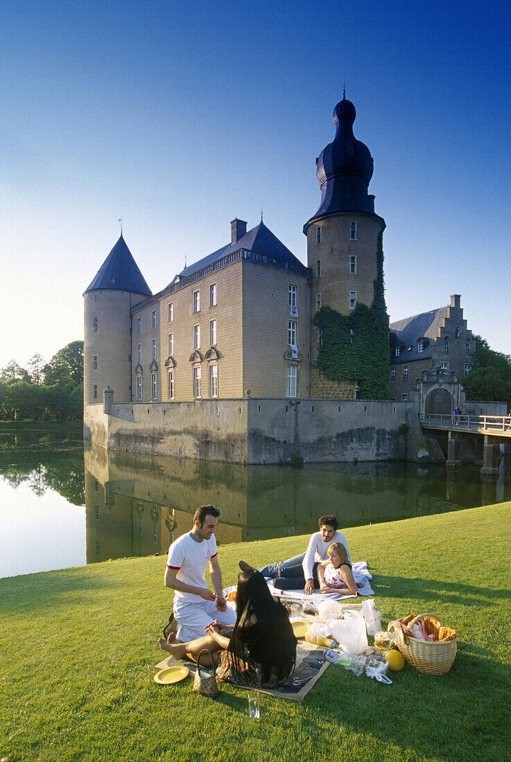 Gemen castle, Borken, Munsterland, North-Rhine Westphalia, Germany