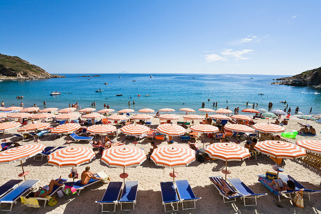 Strand von Cavoli, Elba, Italien