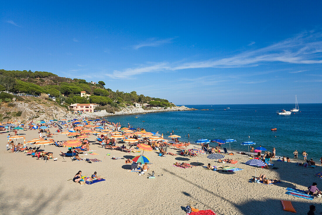 Beach at Seccheto, Elba, Toskana, Italy, Europe