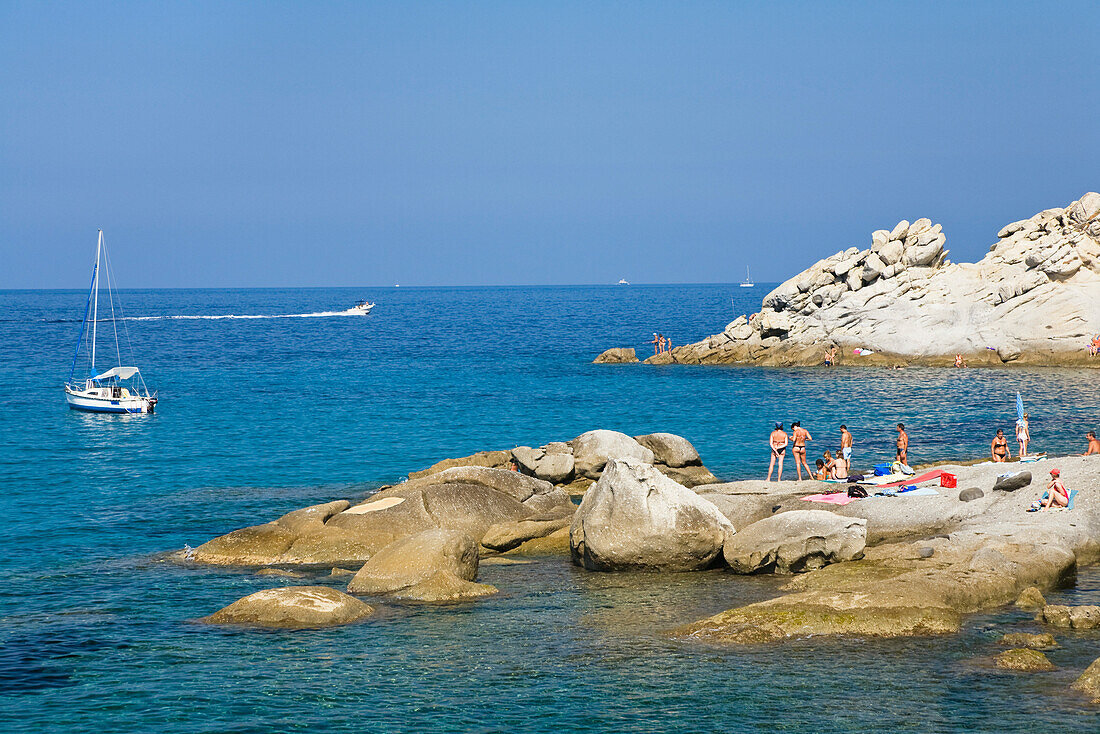 Strand bei Sant' Andrea, Elba, Italien