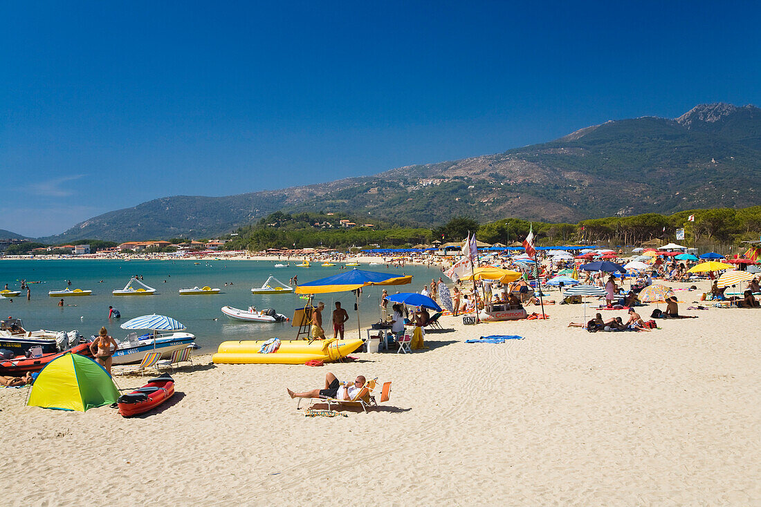 Strand von Marina di Campo, Elba, Italien