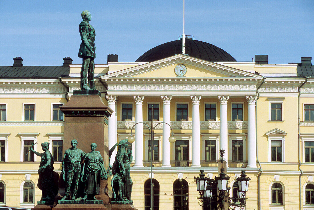 Regierungspalais am Senatsplatz, Helsinki, Finnland, Europa