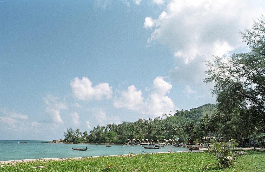 Blick auf Mae Hat Bay, Ko Phangan, Thailand