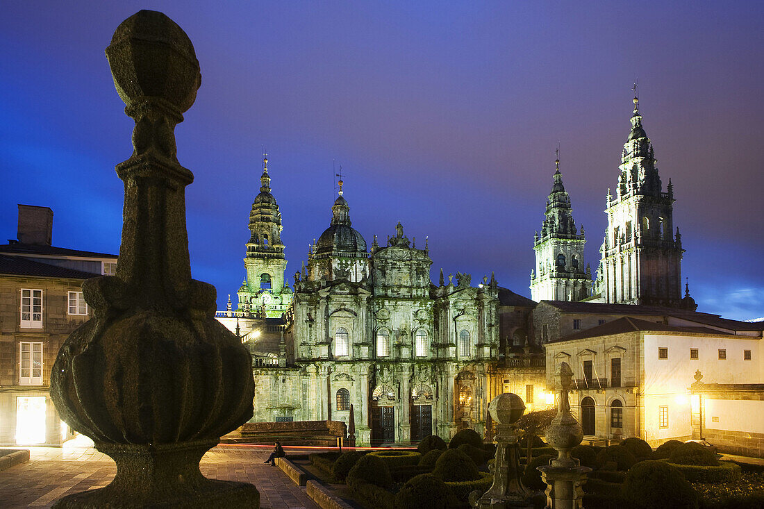 Cathedral, Santiago de Compostela. La Coruña province, Galicia, Spain