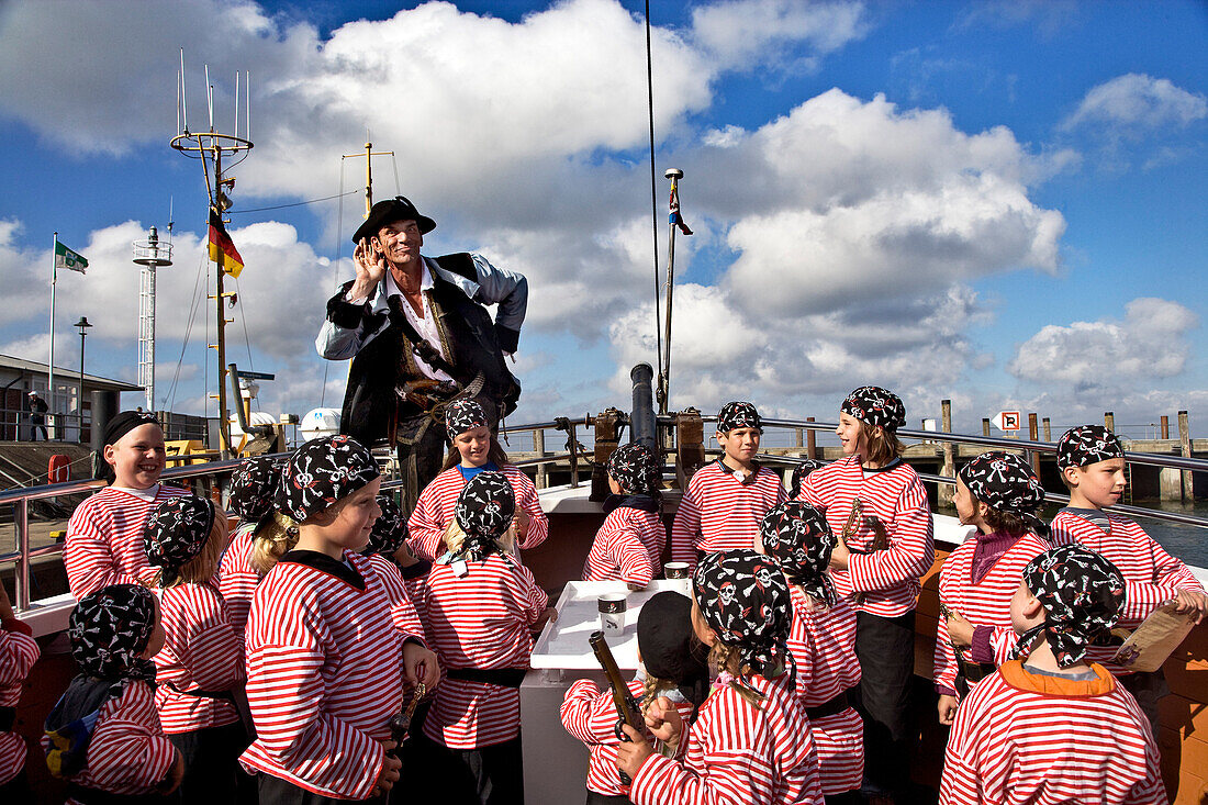 Pirate cruise for children, List, Sylt Island, Schleswig-Holstein, Germany