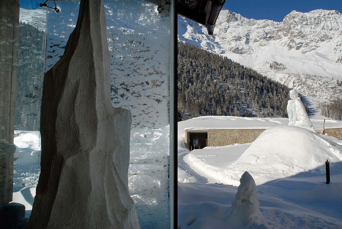 Detail of the mountain museum MMM Ortles, Sulden, Val Venosta, South Tyrol, Italy, Europe