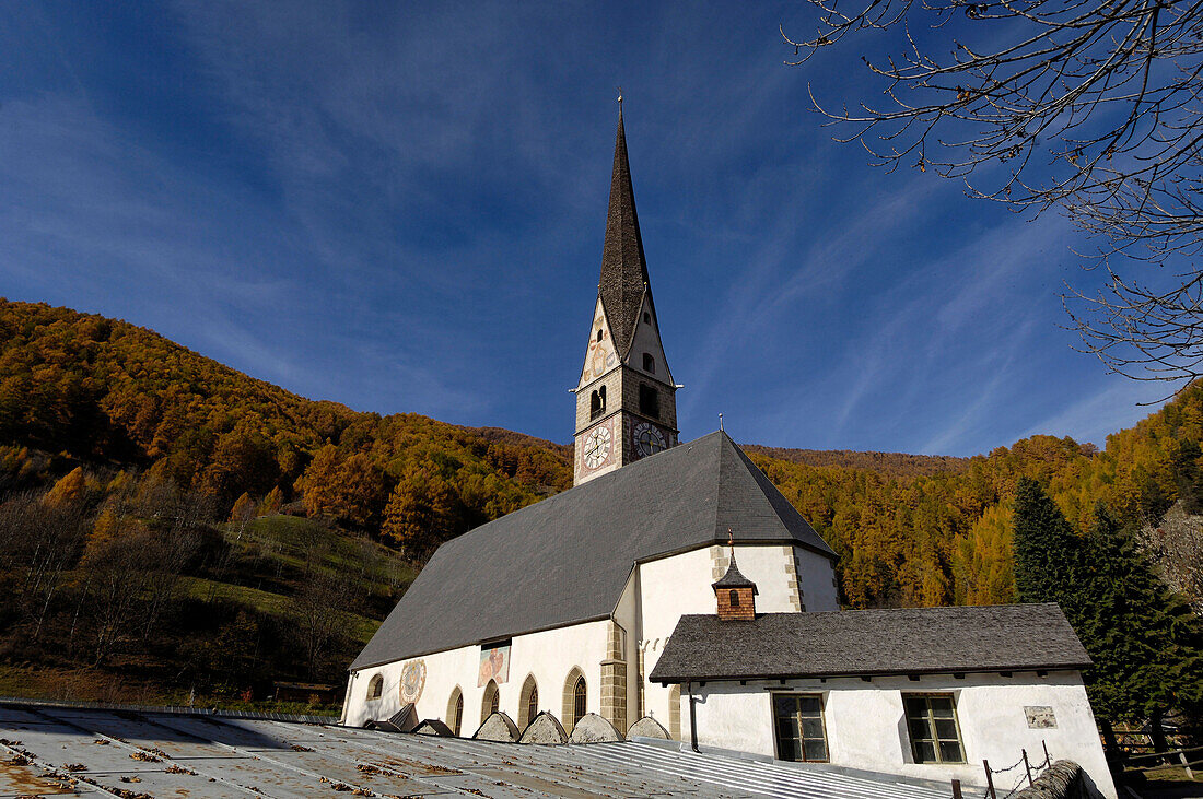 St. Maria parish church, Burgeis, Vinschgau, South Tyrol, Italy