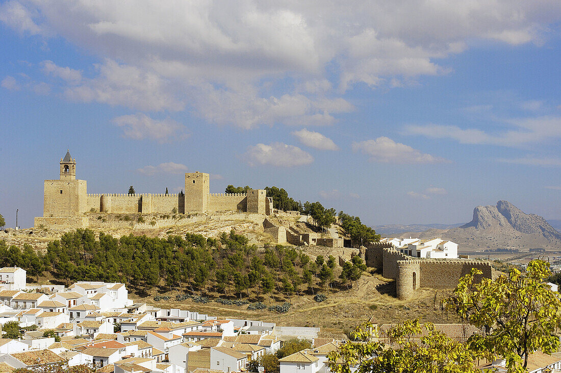Antequera's castle, XII-XVI century. Malaga province. Andalusie. Spain.