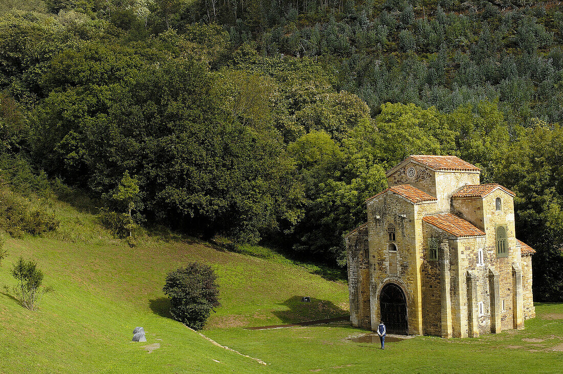 Pre-Romanesque church of San Miguel de Lillo. Oviedo, Asturias, Spain