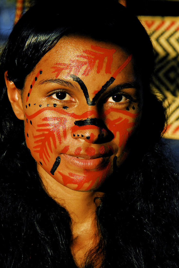 Indigenous woman. Amazon. Brazil.