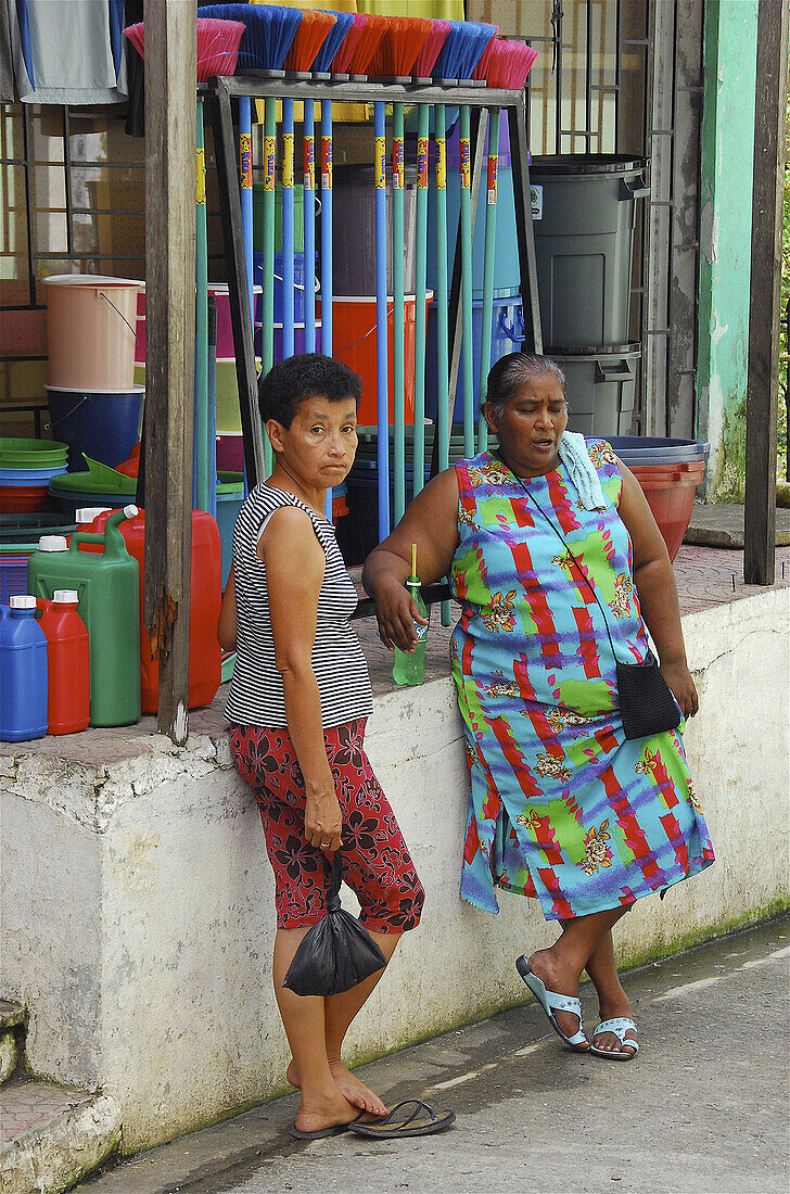 Two women, Livingston. Guatemala