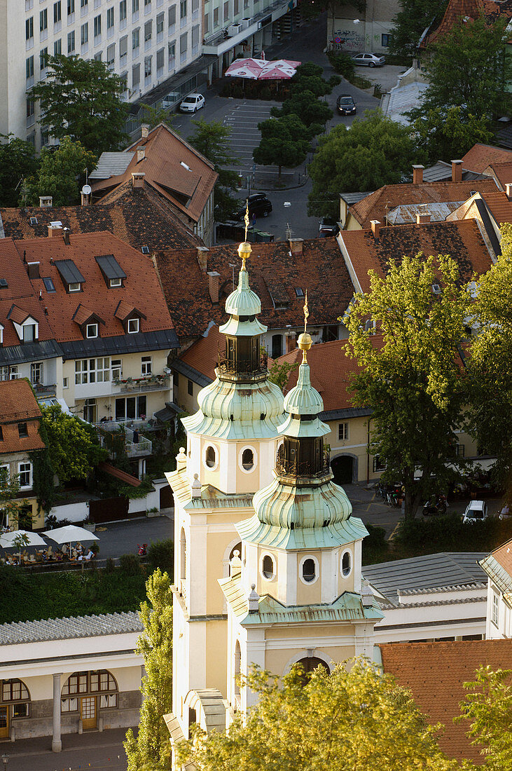 Cathedral of Saint Nicholas, Ljubljana. Slovenia