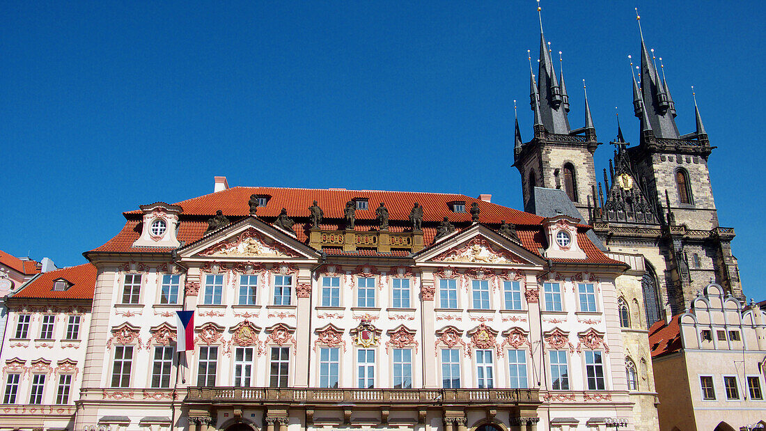 Church of Our Lady in front of Týn, Prague. Czech Republic