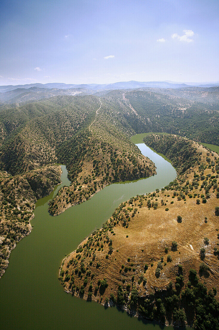 Landscape, Sierra Morena, Hornachuelos. Cordoba province, Andalucia, Spain