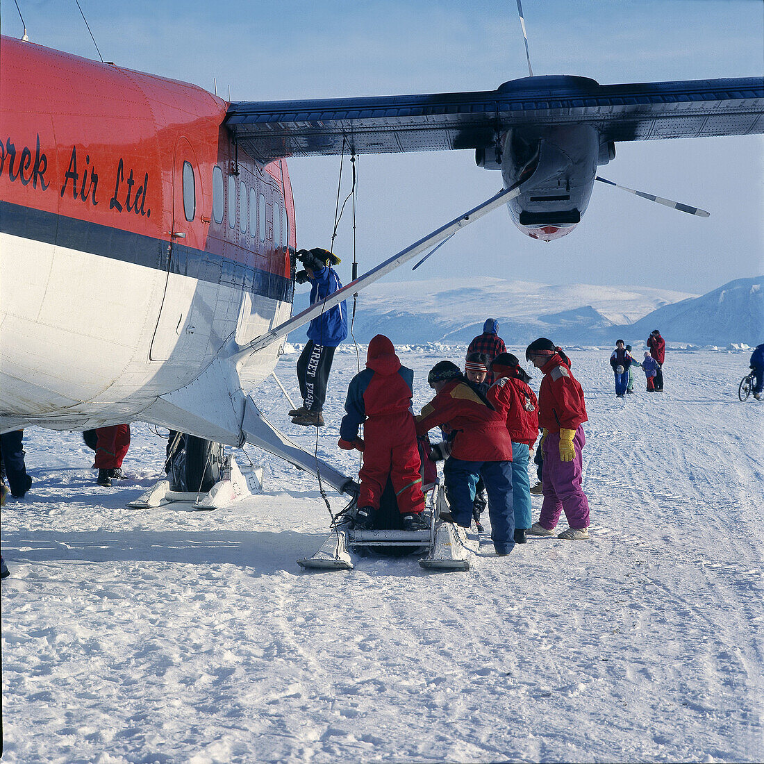 Landing on Thule. Greenland