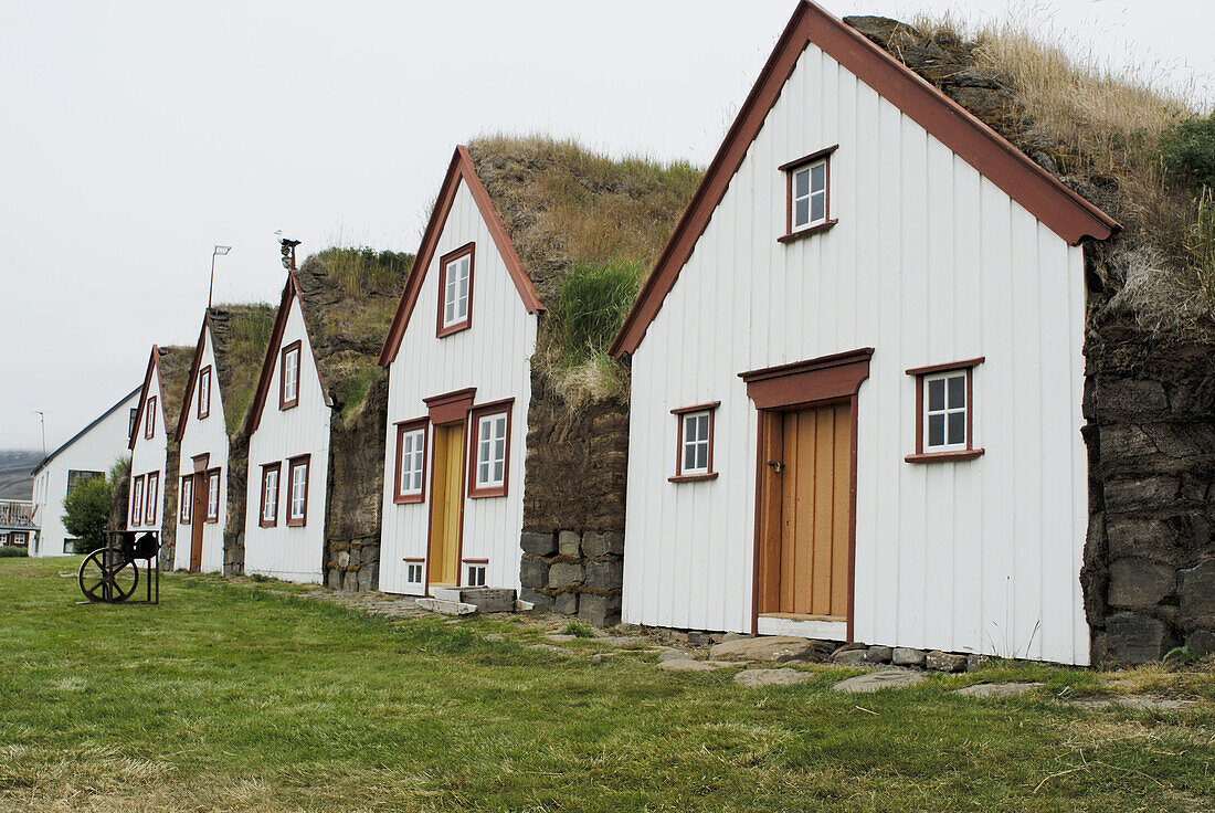 Laufás old houses near Akureyri, Iceland