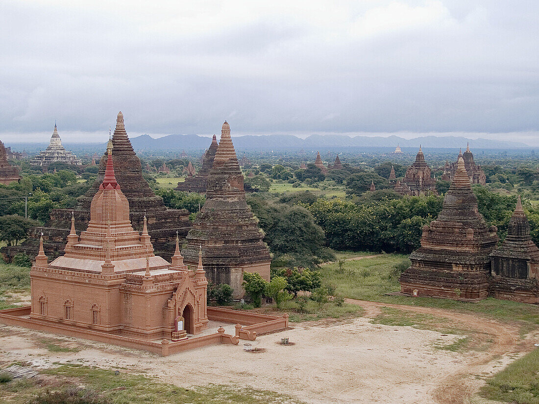 Bagan temples at morning light in Myanmar