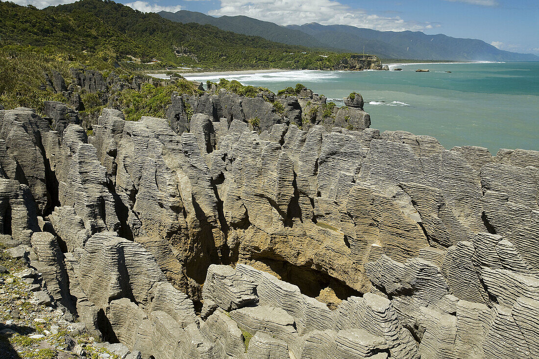Pancake Rocks, Punakaiki, Paparoa National Park, West Coast, South Island, New Zealand