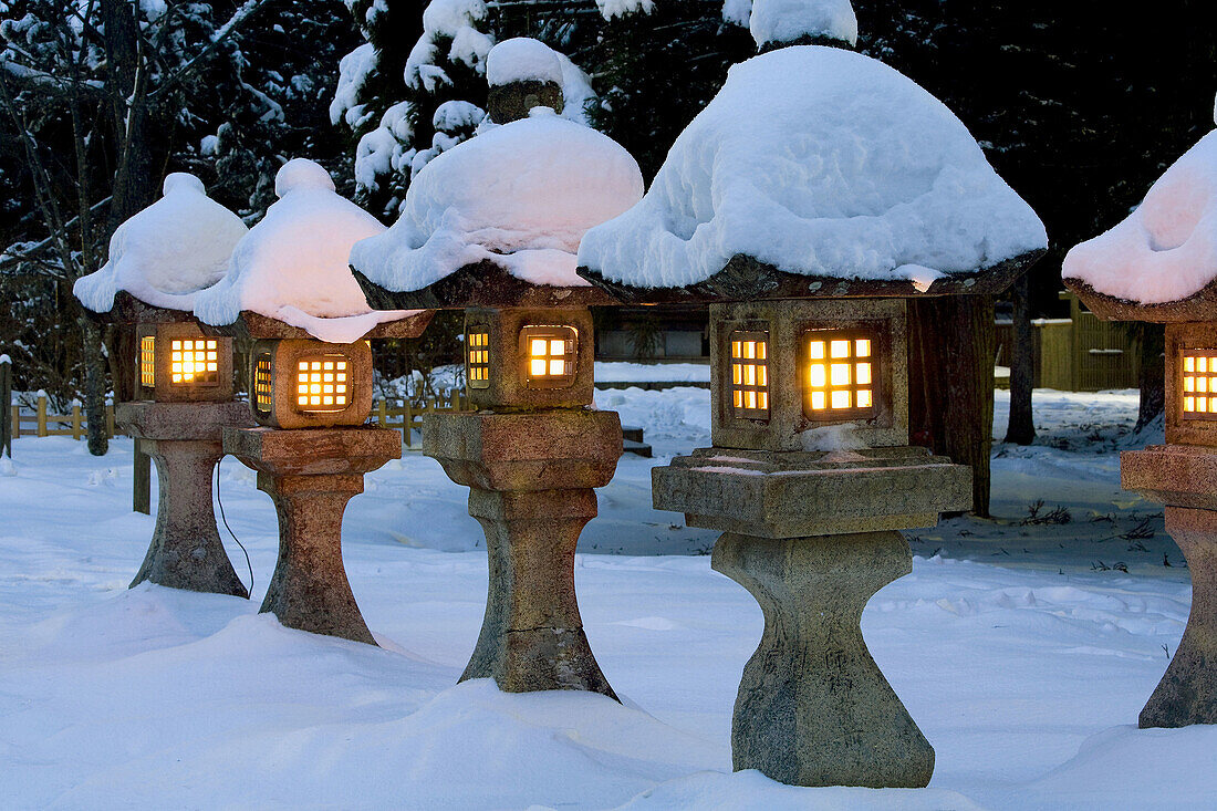 Stone Lanterns at Wakayama, Koyasan, Japan