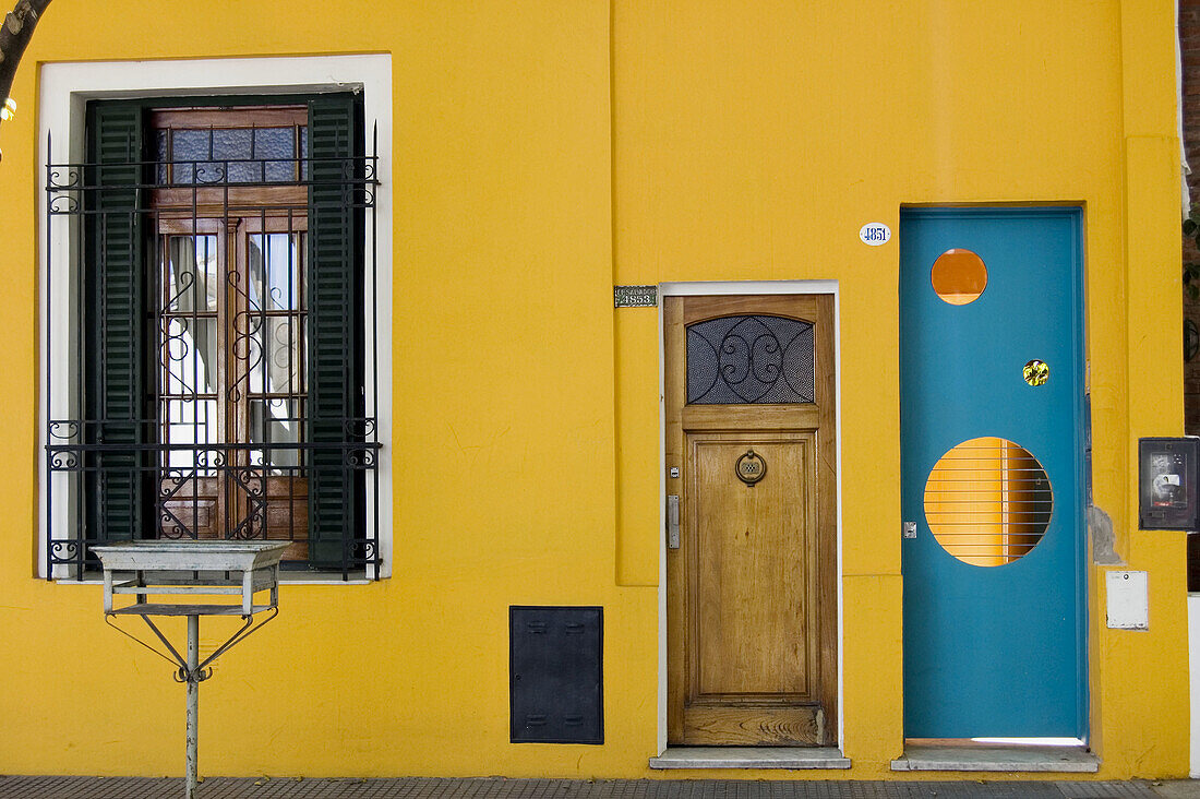 Frente de una casa del barrio de Palermo, Buenos Aires, Argentina