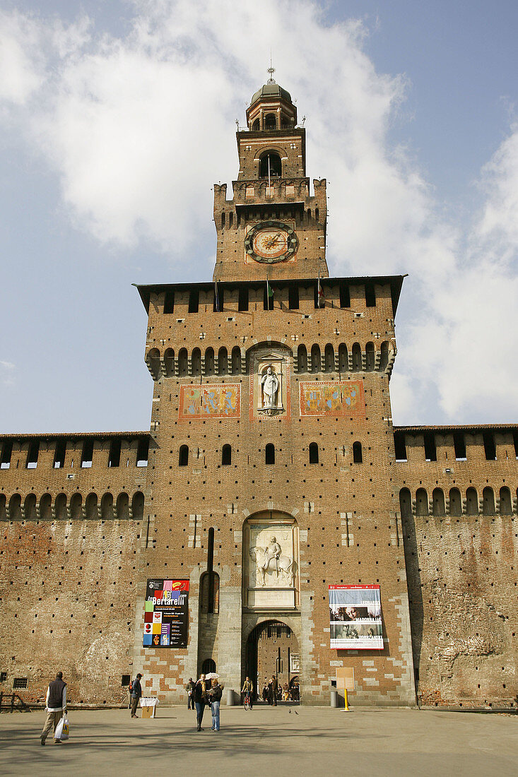 Porta del Filarete, Castello Sforzesco, Milan, Italy