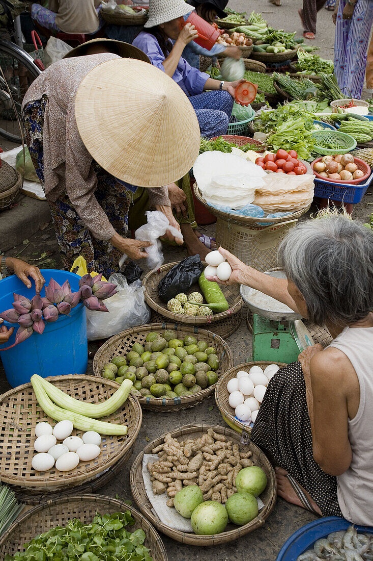 Traditional market in Hoi An .Vietnam