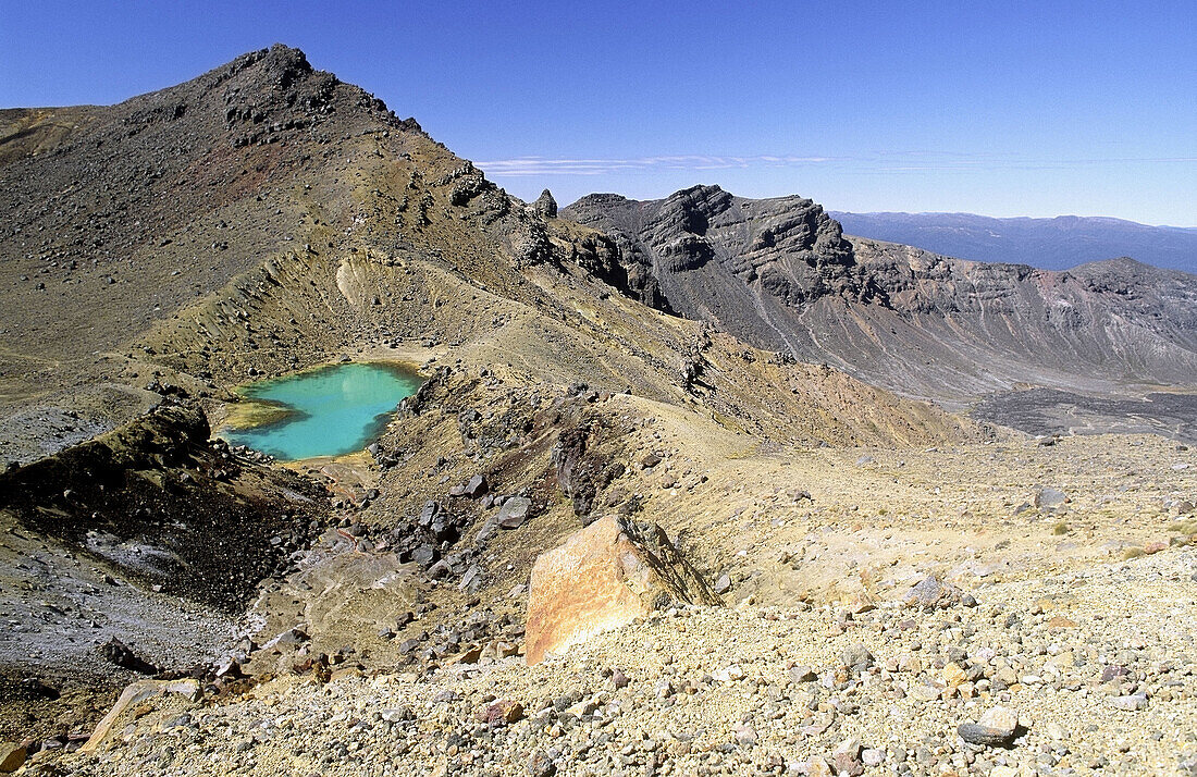 Emerald Lakes, Tongariro National Park, Taupo Region, North Island, New Zealand