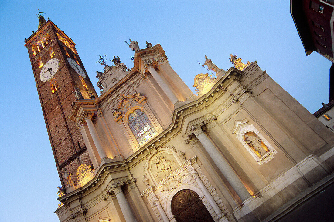 Italy, Lombardy, Treviglio, San Martino and Assunta church.