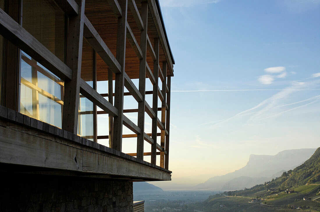 Designhotel Pergola Residence im Sonnenlicht, Meran, Vinschgau, Südtirol, Italien, Europa