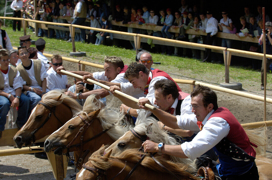 Labyrinth, Turnierspiele, Oswald von Wolkenstein Ritt, Veranstaltung 2005, Seis am Schlern, Südtirol, Italien