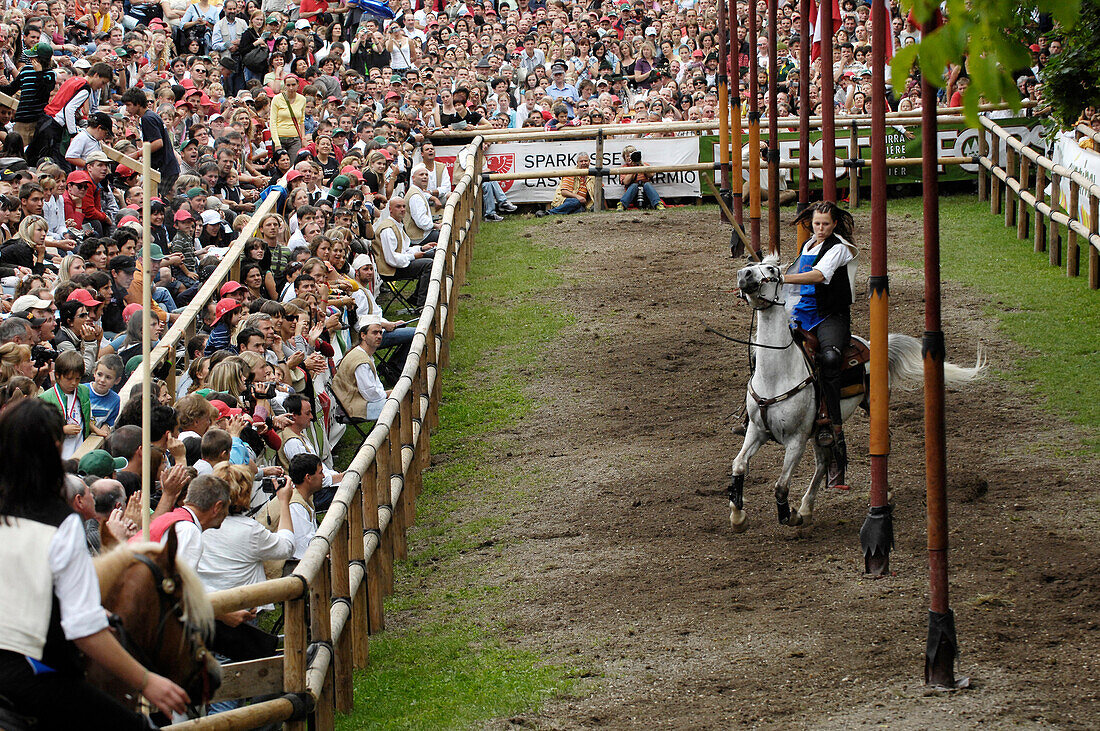 Turnierspiele, Oswald von Wolkenstein Ritt, Veranstaltung 2007, Proesels, Südtirol, Italien