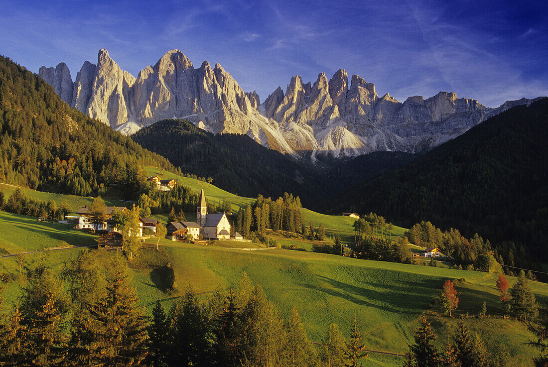 Santa Magdalena, Le Odle, Val di Funes, Dolomite Alps, South Tyrol, Italy