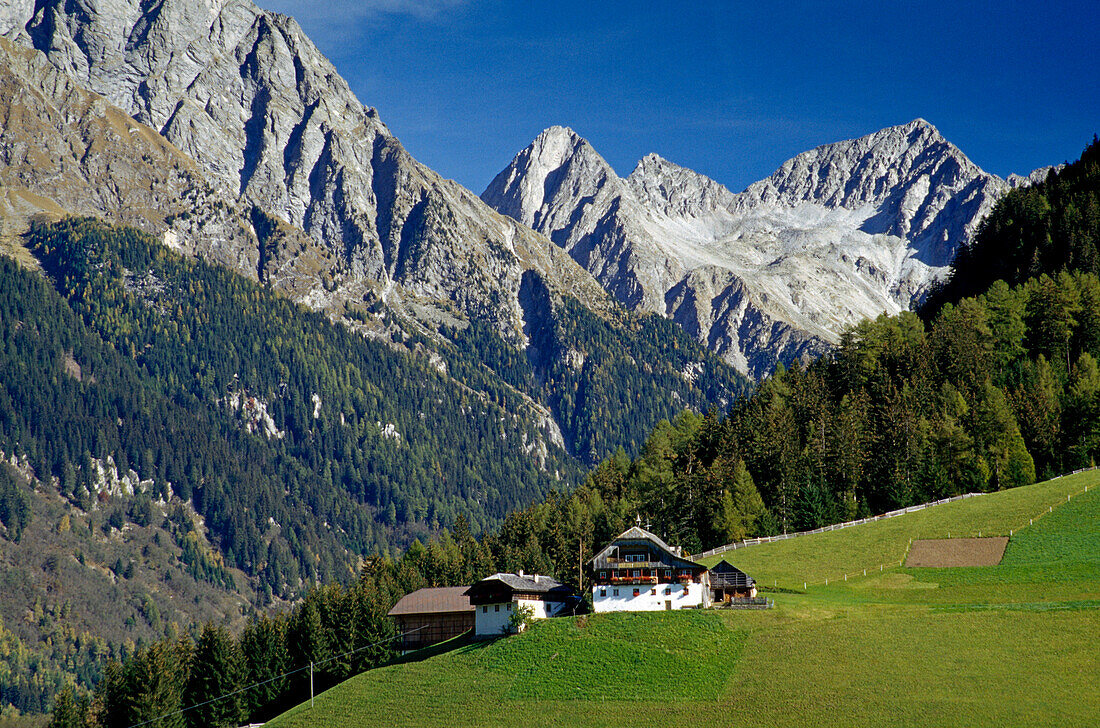 Farm house, Valle di Anterselva, Dolomite Alps, South Tyrol, Italy