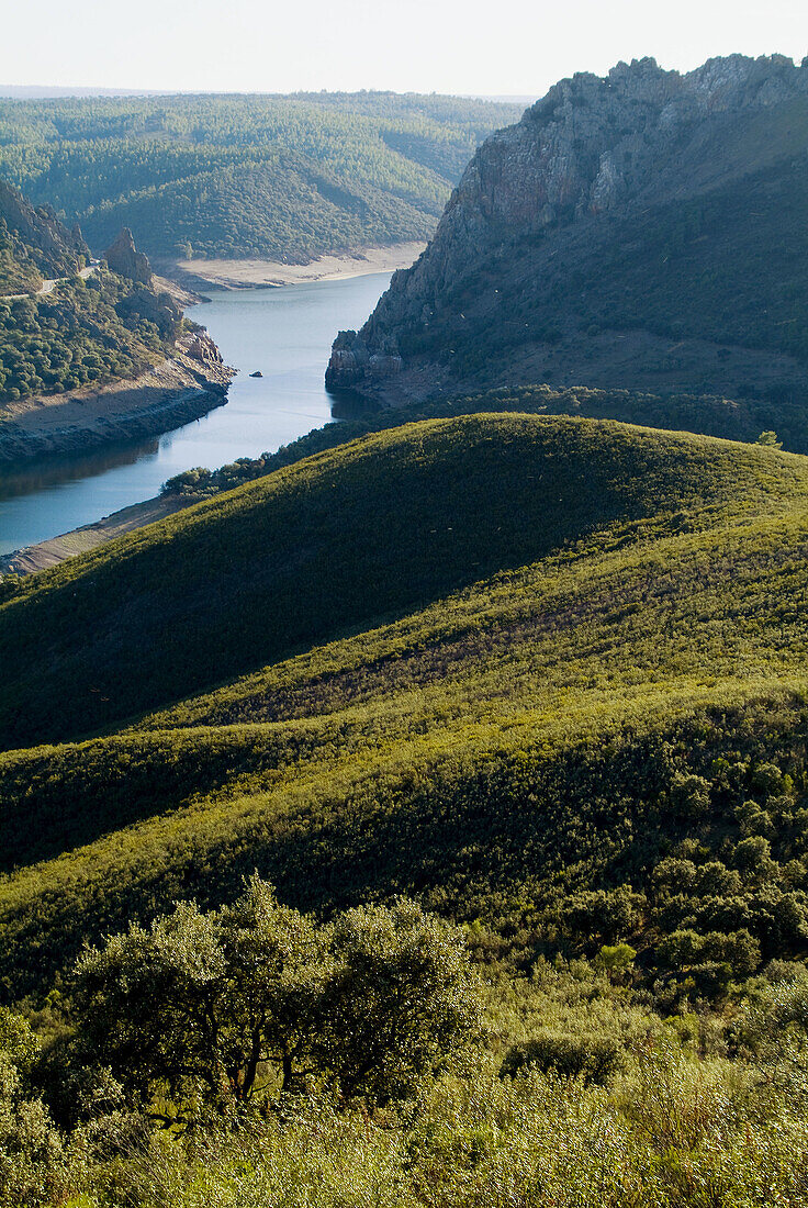 Salto del Gitano and Tagus River. Monfrague Natural Park (Biosphere Reserve). Cáceres province. Extremadura, Spain