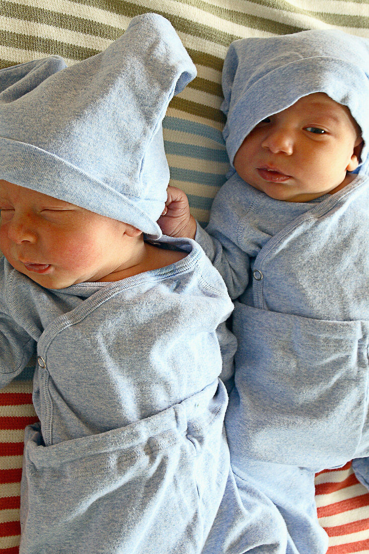 Two newborn babies
