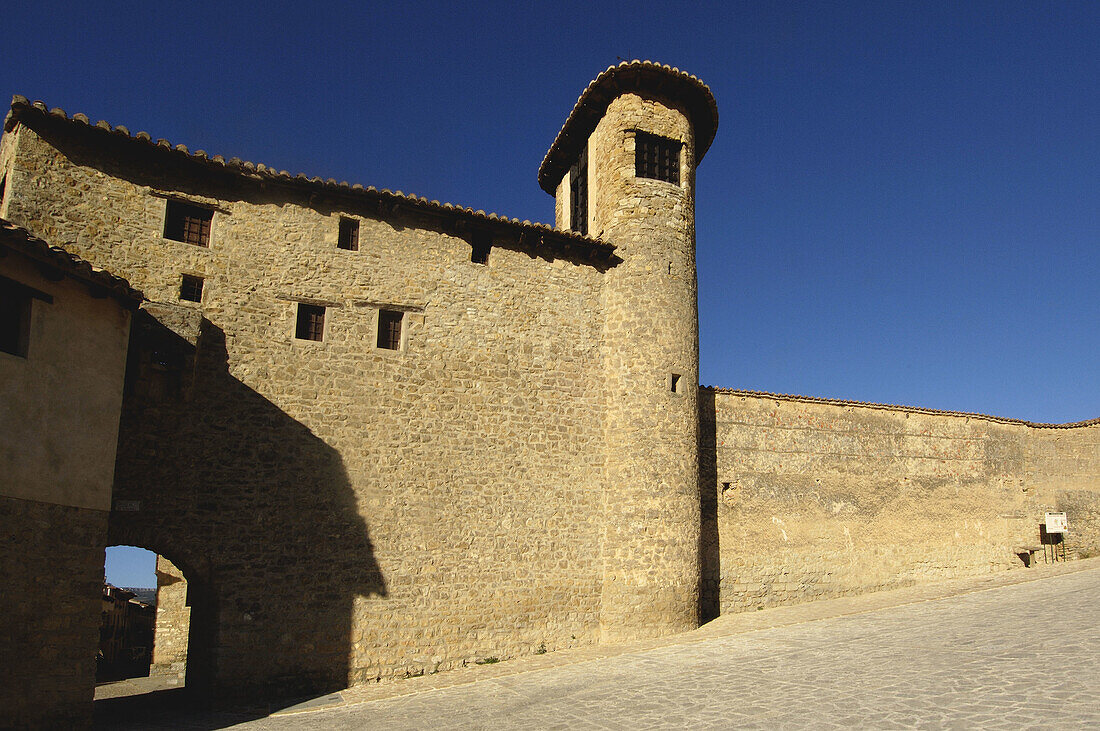 Portal de las Monjas', Mirambel. Maestrazgo, Teruel province. Aragon. Spain.