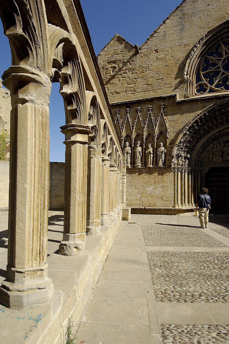 Santa Maria la Real church, Olite. Navarre, Spain