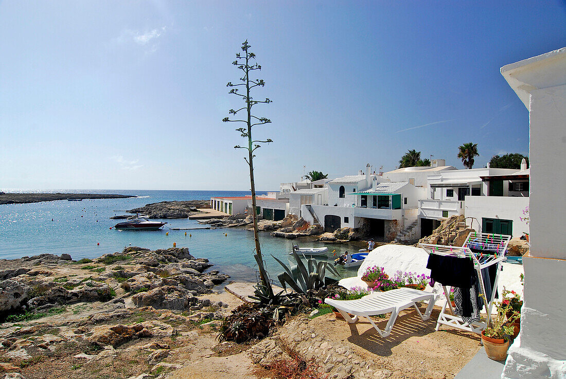 Biniancolla an der südost Spitze von Menorca, Balearen, Spanien