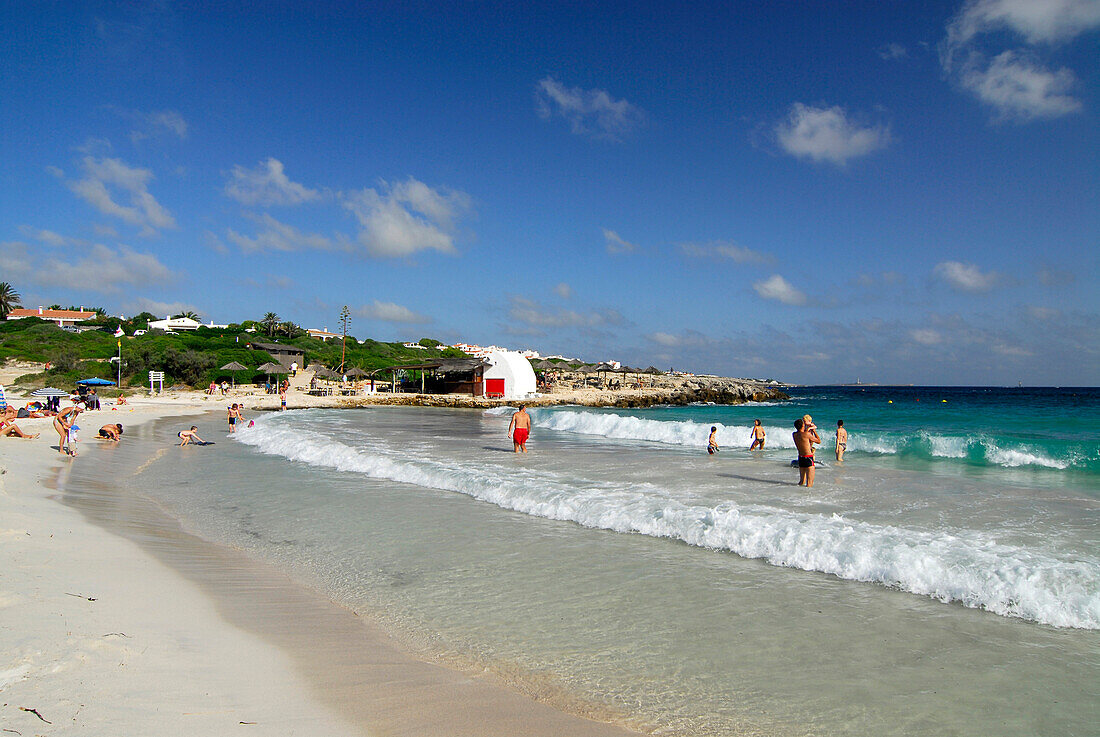 Binibequer Vell, sandy beach, Minorca, Balearic Islands, Spain