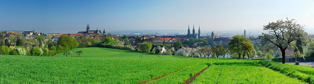 Panoramic view of Bamberg, Upper Franconia, Bavaria, Germany